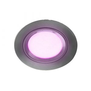 Mondo ondiepe inbouwspot – White & Color – rond NIKKEL 8Watt IP65 – Zigbee 3