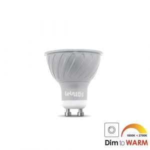 LED lamp GU10 7Watt dimbaar dim to warm