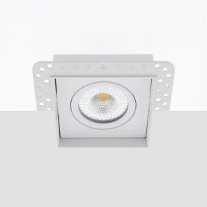 Bella Ondiepe LED trimless spot kantelbaar 5Watt vierkant WIT IP65 dimbaar – interne driver