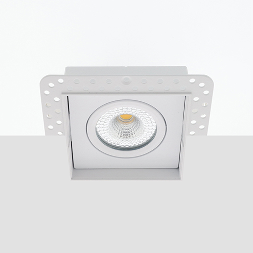 Bella Ondiepe LED trimless spot kantelbaar 5Watt vierkant WIT IP65 dimbaar – interne driver