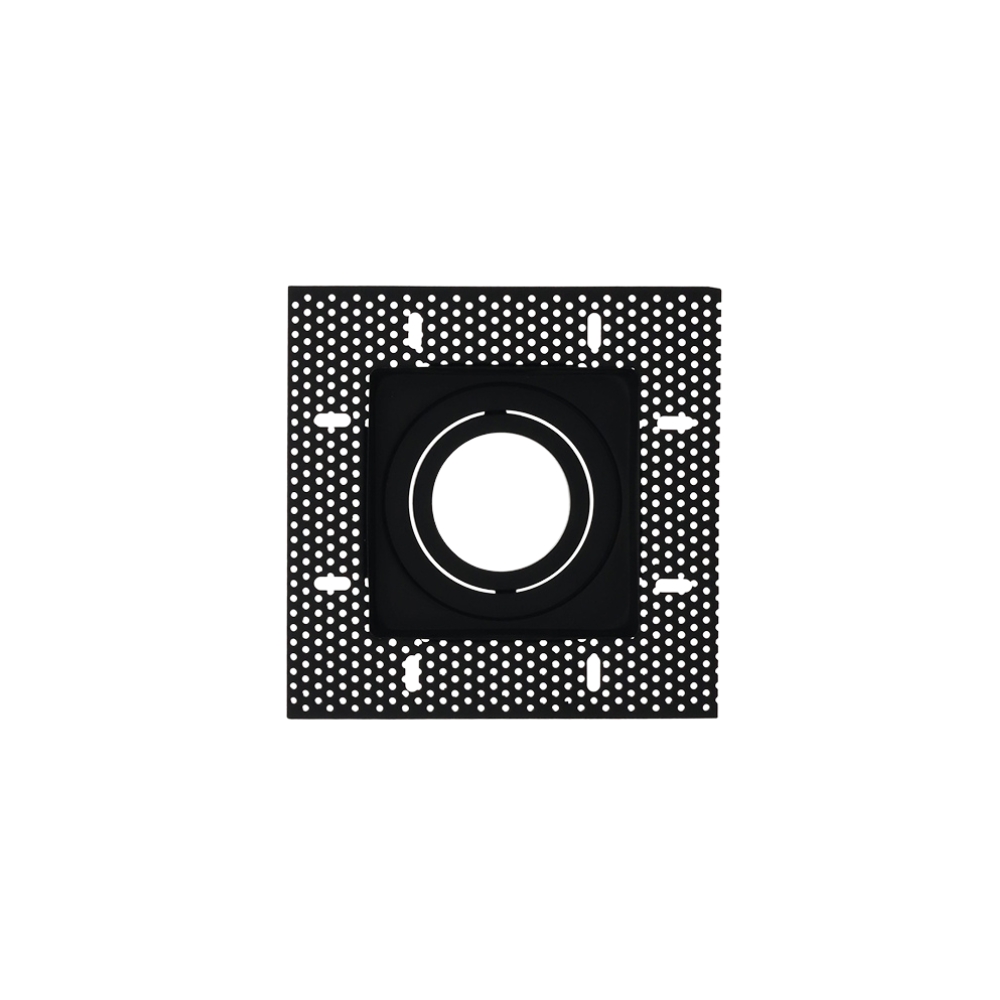 LED trimless stucframe spot armatuur vierkant ZWART kantelbaar