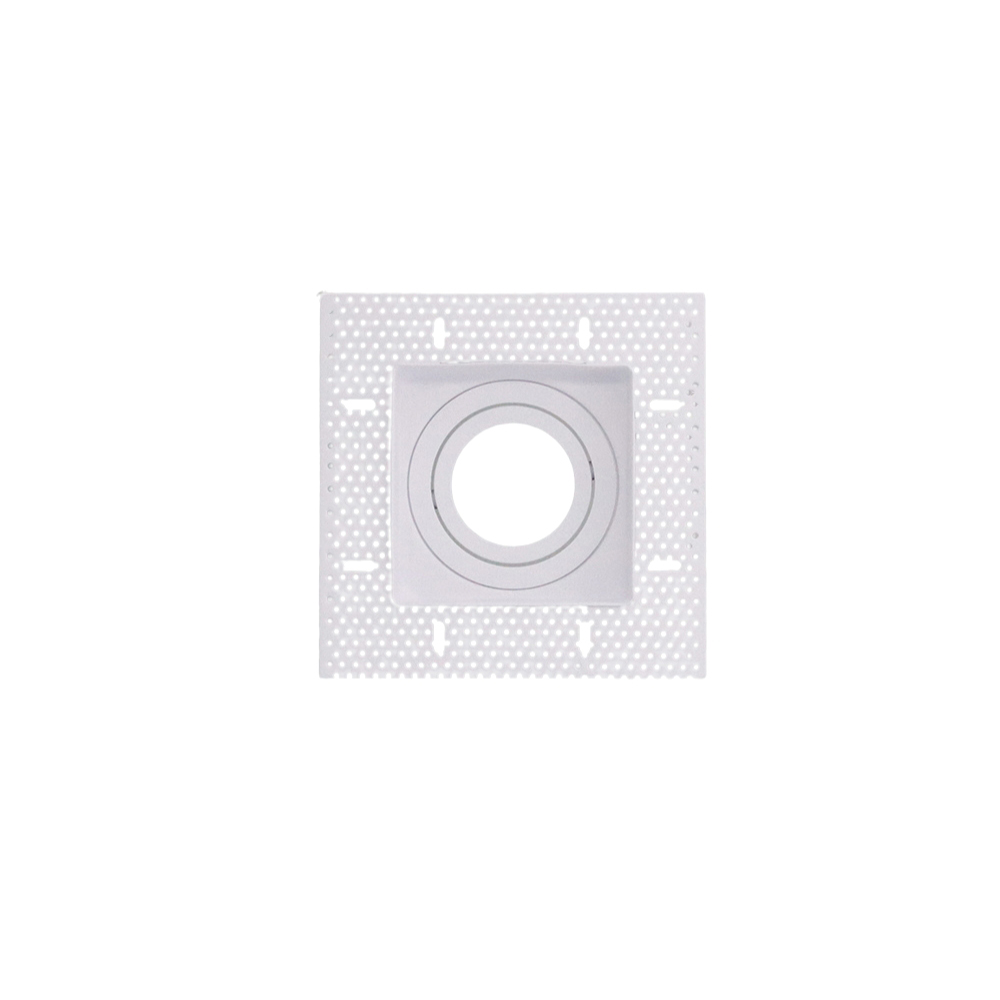 LED trimless stucframe spot armatuur vierkant WIT kantelbaar