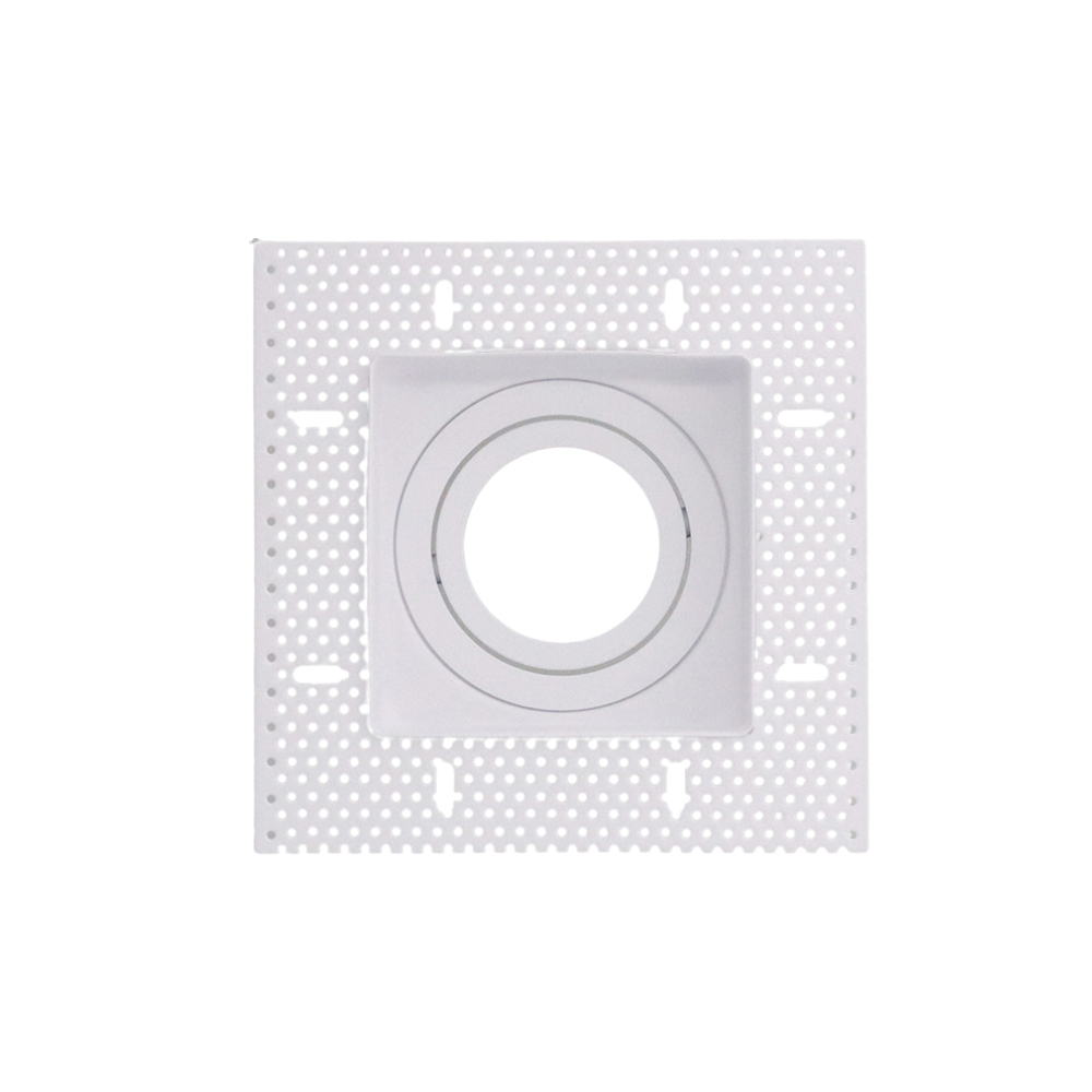 LED trimless stucframe spot armatuur vierkant WIT kantelbaar