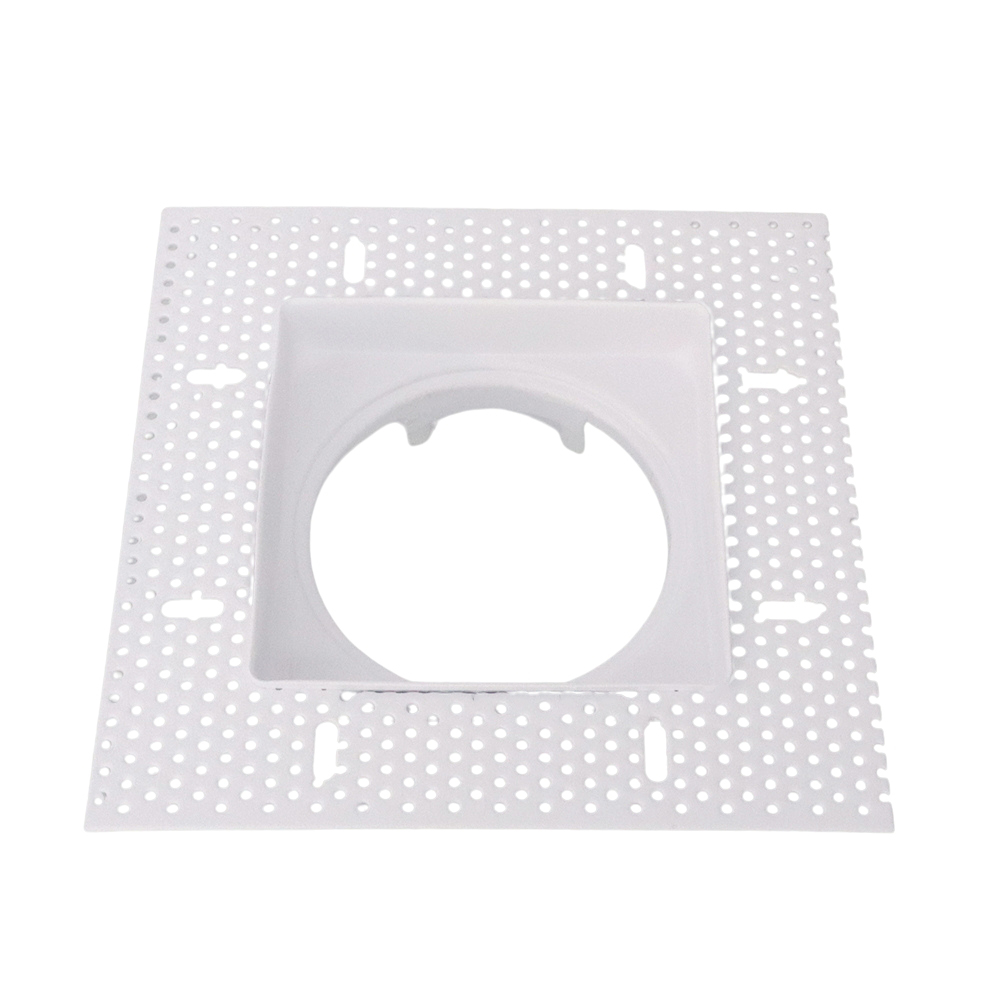 LED trimless stucframe spot armatuur vierkant WIT kantelbaar