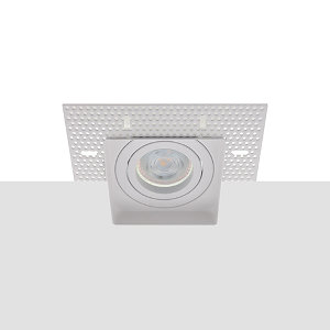 Philips LED trimless spot GU10 3.7Watt vierkant WIT dimbaar