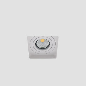 LED trimless spot GU10 COB 5Watt vierkant WIT dimbaar