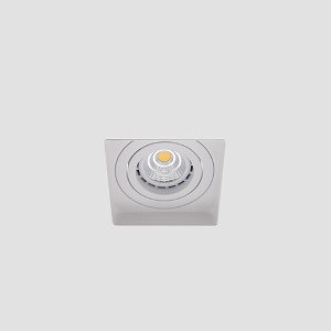 LED trimless spot GU10 COB 6Watt vierkant WIT dimbaar