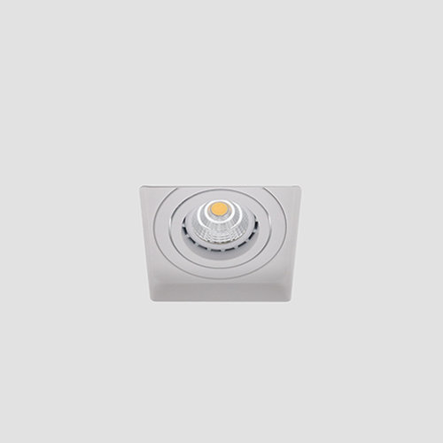LED trimless spot GU10 COB 6Watt vierkant WIT dimbaar