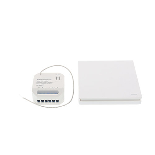 Wifi draadloos, micro dimmer module 150W + afstandsbediening WIT