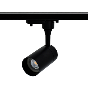 Jimmy LED railverlichting 1-fase met 3x5Watt spots ZWART dimbaar IP20