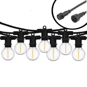 10m mini LED Prikkabel - IP65 Lichtsnoer Buiten - koppelbaar - Lampjes Slinger - inclusief 20x E12 lampen G40