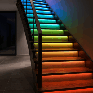 Luxe LED Trapverlichting set met bewegingssensor – RGBW – multi color – voor max. 16 treden