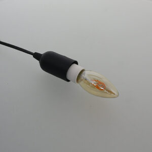 LED Spiraal lamp | Dimbaar | E14 | 4W | Kaars | Amber glas | 2200K - Extra warm wit