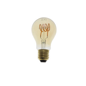 LED Spiraal lamp | Dimbaar | E27 | 4W | Peer 60 | Amber glas | 2200K - Extra warm wit