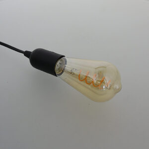 LED Spiraal lamp | Dimbaar | E27 | 6W | Edison | Amber glas | 2200K - Extra warm wit