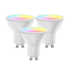 Set 3x GU10 Smart LED lamp 5Watt RGBW ZIGBEE