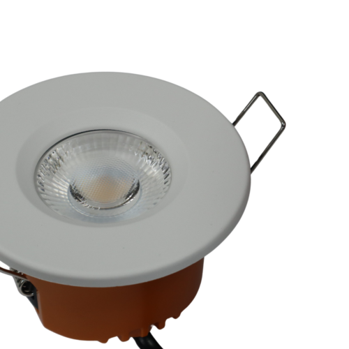 LED fire rated inbouwspot 6Watt rond WIT IP65 dimbaar - CCT - interne driver - brandvertragend