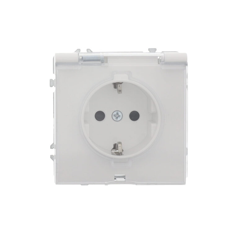 Waterdicht stopcontact IP54 Milaan wit