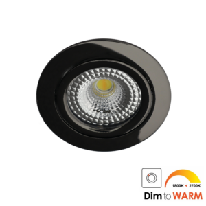 Bella Ondiepe LED spot kantelbaar 7Watt rond GUNMETAL IP65 dimbaar - dim to warm - interne driver