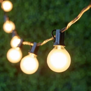 10m mini LED Prikkabel - IP65 Lichtsnoer Buiten - koppelbaar - Lampjes Slinger - inclusief 20x E12 lampen G40 - mat glas - Incl. Stekker