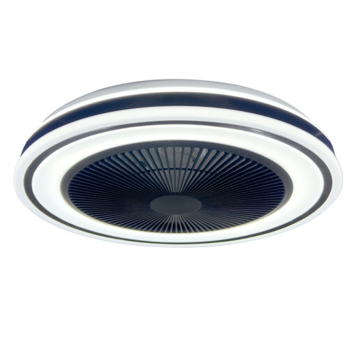 Plafondventilator - met afstandsbediening - Cuba ZWART 24Watt met LED lamp 3000K-4000K-6500K RGB CCT