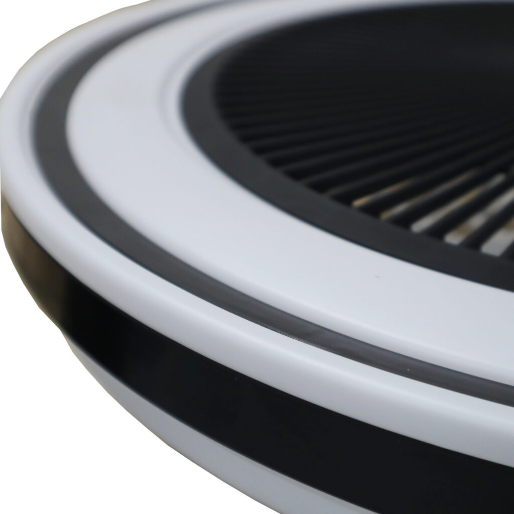 Plafondventilator - met afstandsbediening - Cuba ZWART 24Watt met LED lamp 3000K-4000K-6500K RGB CCT