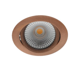 Bella Ondiepe LED spot kantelbaar 5Watt rond KOPER dimbaar