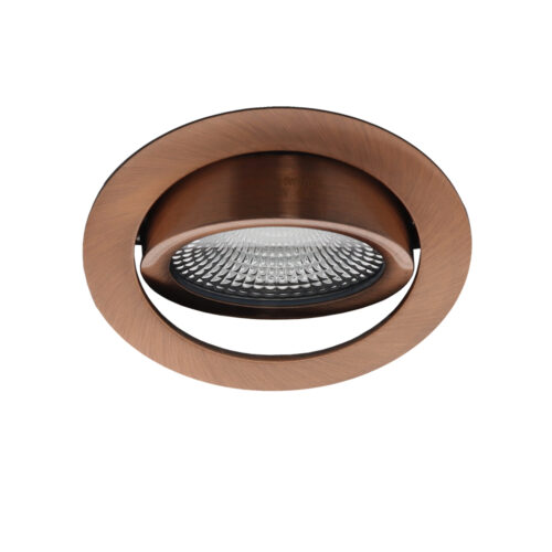 Bella Ondiepe LED spot kantelbaar 5Watt rond KOPER dimbaar