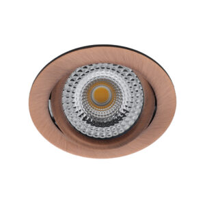 Bella Ondiepe LED spot kantelbaar 5Watt rond KOPER dimbaar - interne driver