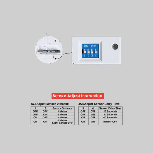 LED DOWNLIGHT plafondlamp 24Watt rond WIT IN/OPBOUW + SENSOR + CCT SWITCH - 3000K - 4000K - 6500K - Image 7