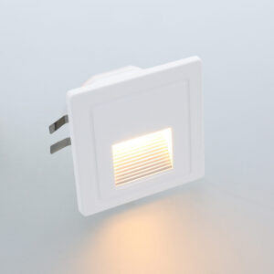 Vince LED trapverlichting 1.5Watt vierkant WIT IP65 voor WCD inbouwdoos