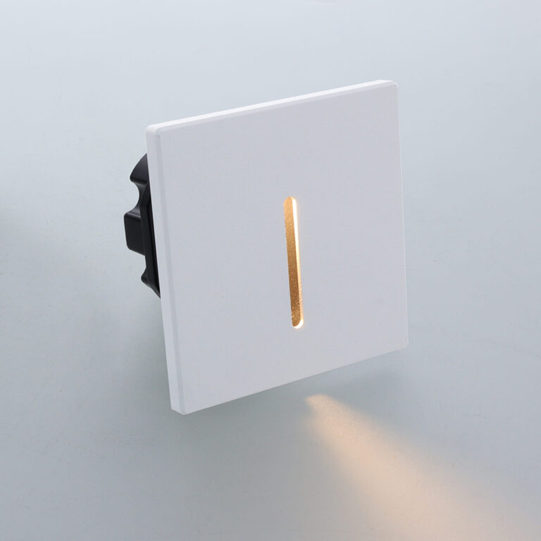 Vince LED trapverlichting CCT 3Watt vierkant WIT IP65 doorlusbaar voor WCD inbouwdoos