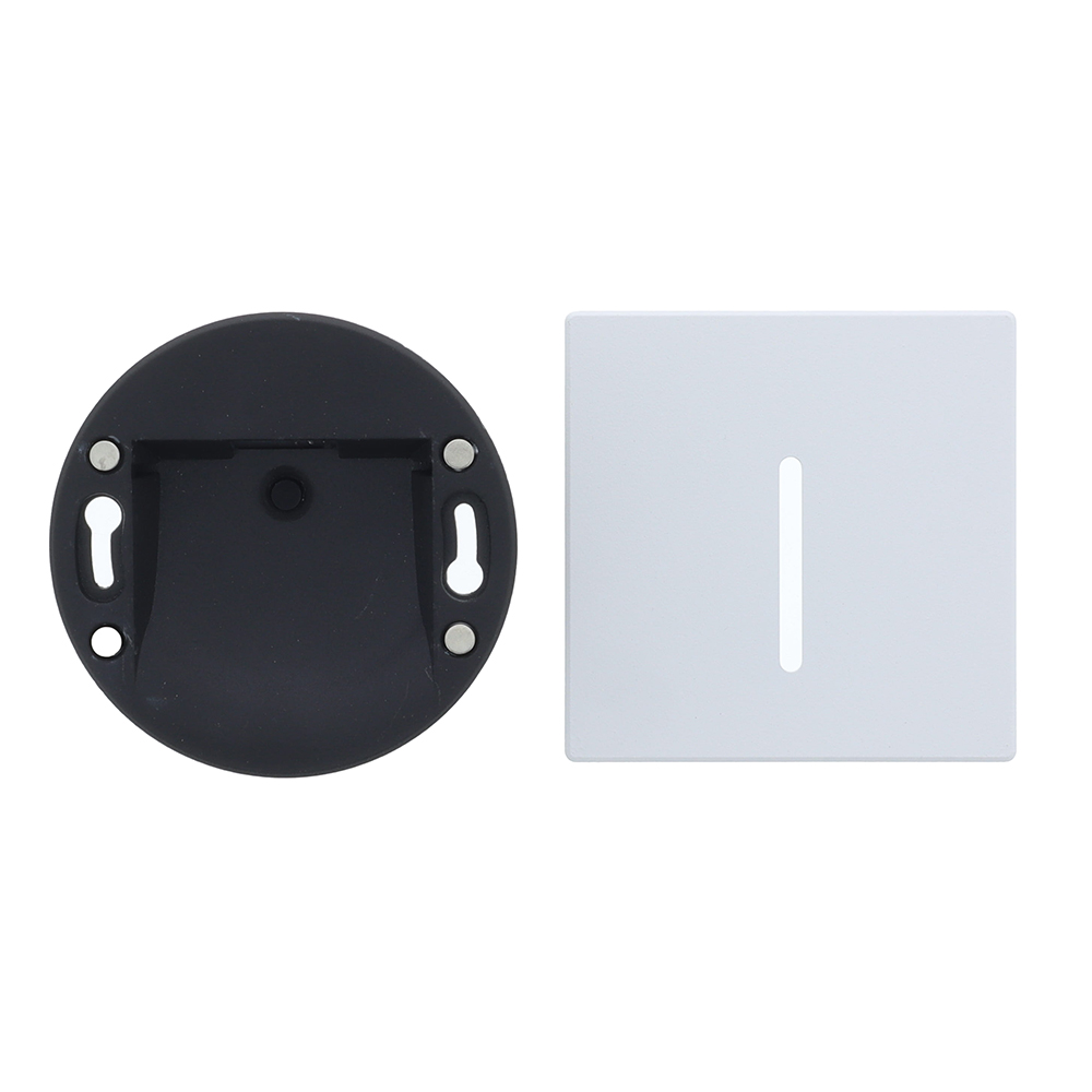Vince LED trapverlichting CCT 3Watt vierkant WIT IP65 doorlusbaar voor WCD inbouwdoos