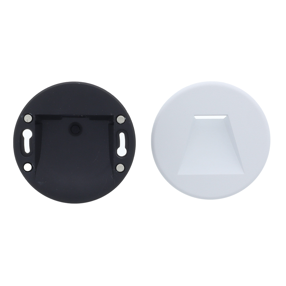 Vince LED trapverlichting CCT 3Watt rond WIT IP65 doorlusbaar voor WCD inbouwdoos