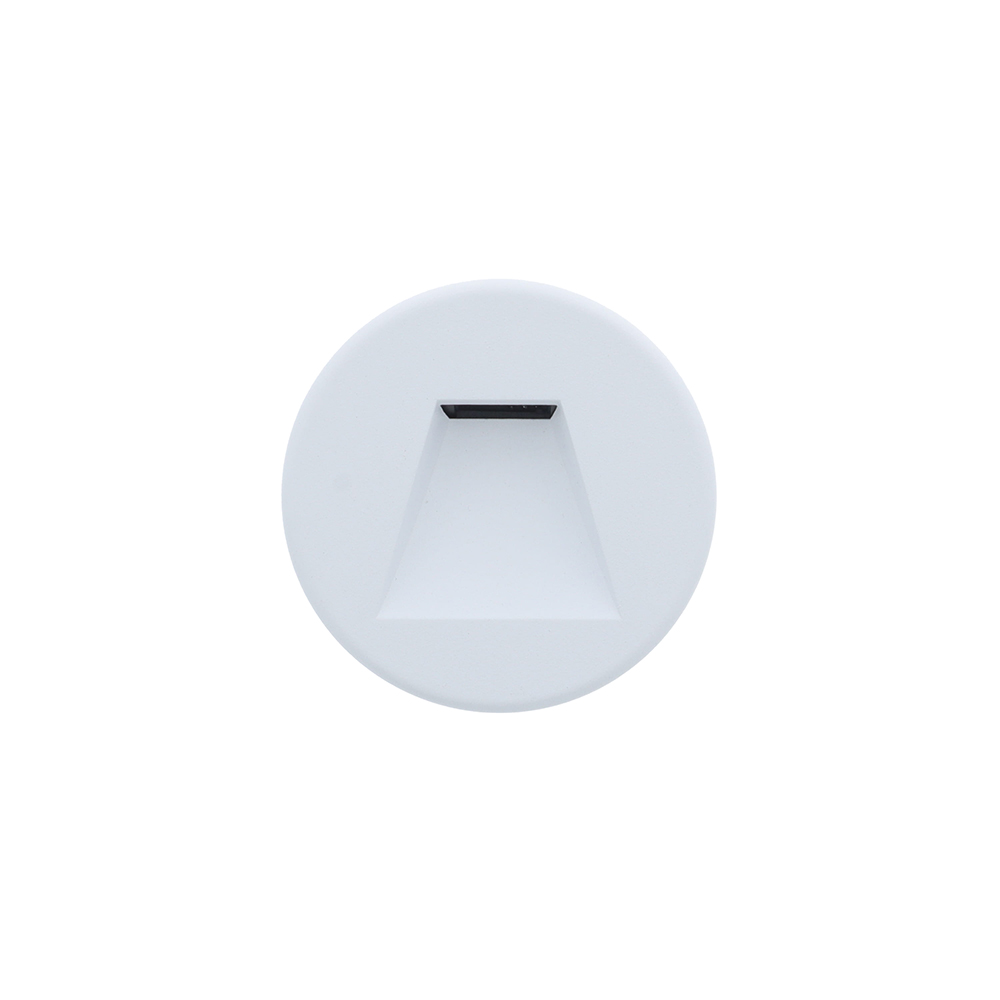 Vince LED trapverlichting CCT 3Watt rond WIT IP65 doorlusbaar voor WCD inbouwdoos