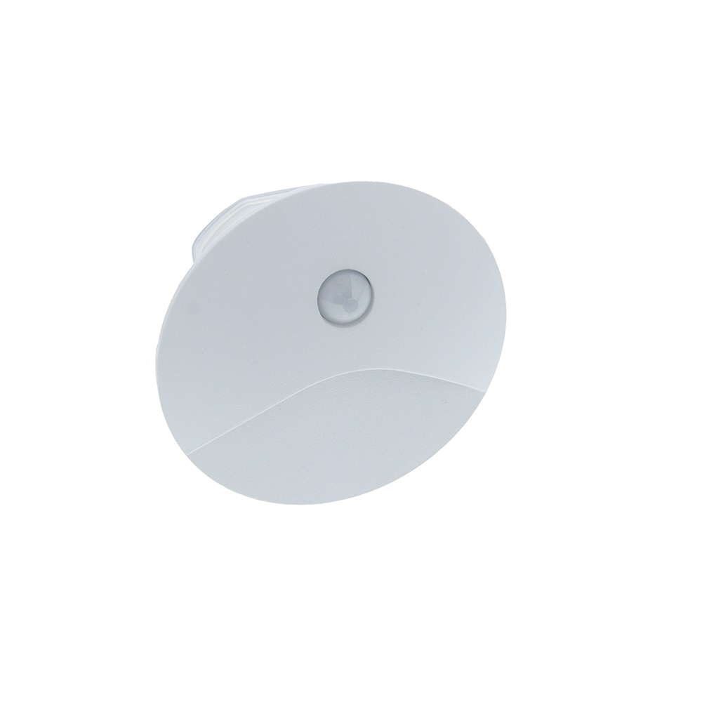 Vince LED wand-trapverlichting 3Watt WIT IP65 rond PIR