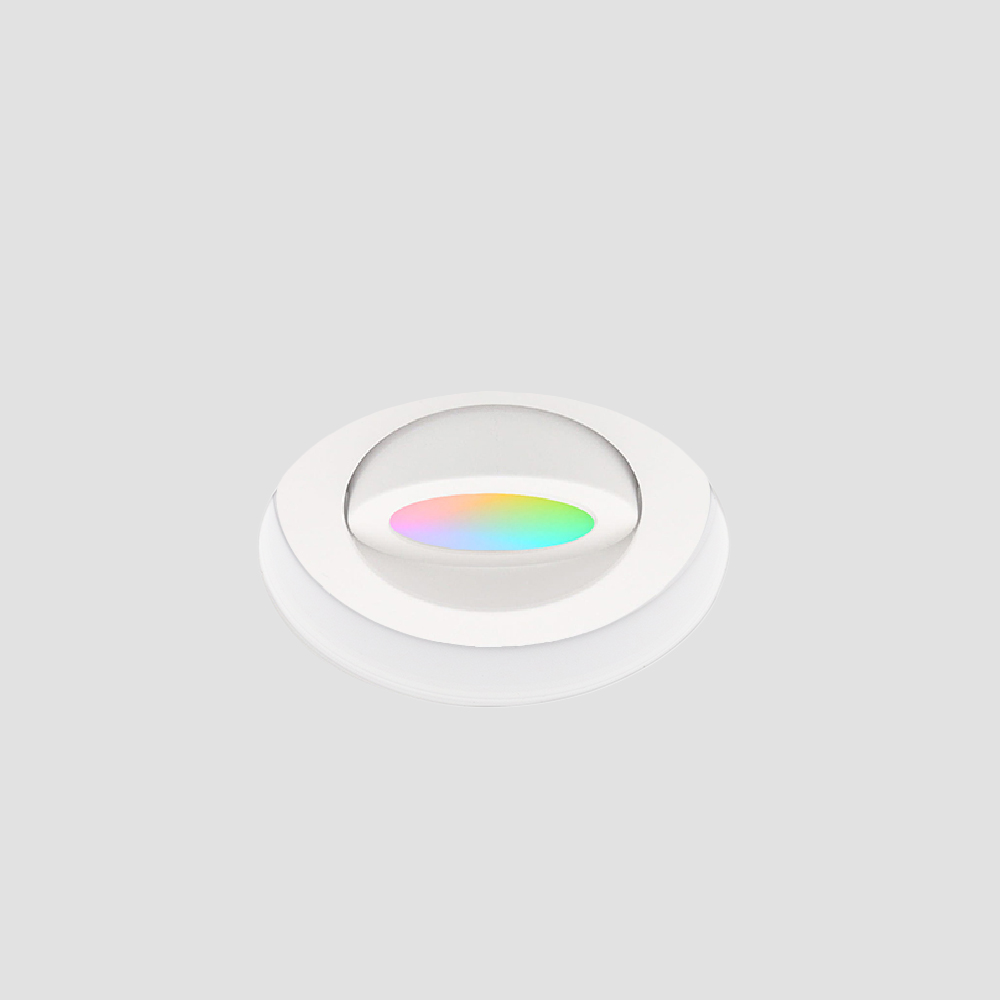 Zeno trimless Zigbee LED inbouwspot – ondiep 40mm, rond wit, 5W, IP65, kantelbaar & dimbaar, White & Color