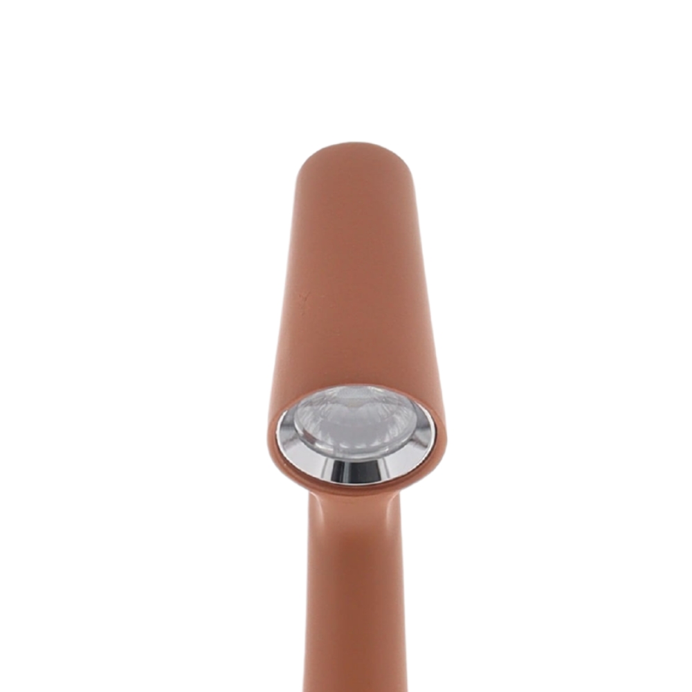 Nordic LED Tafellamp Set – Terracotta – 34 + 45 cm – Dimbaar