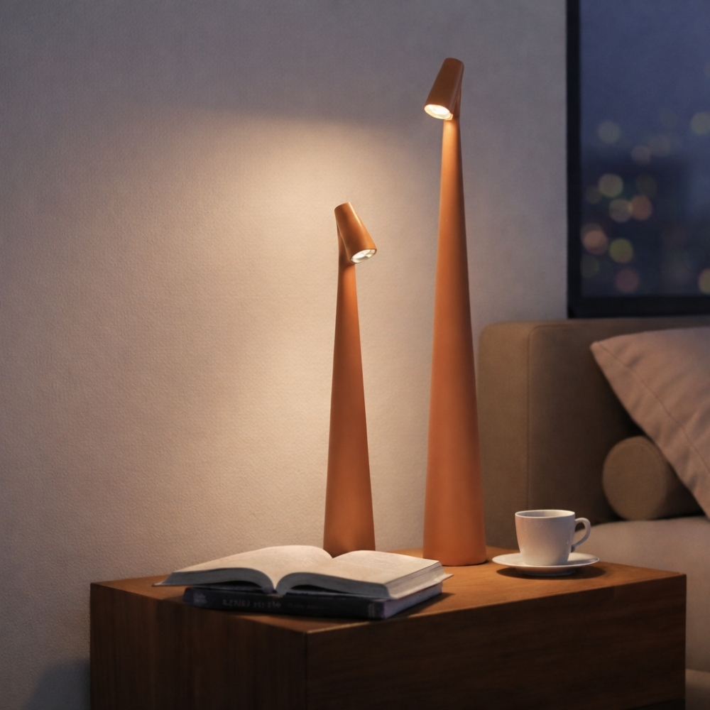 Nordic LED Tafellamp – Rooibos – 34 cm – Dimbaar