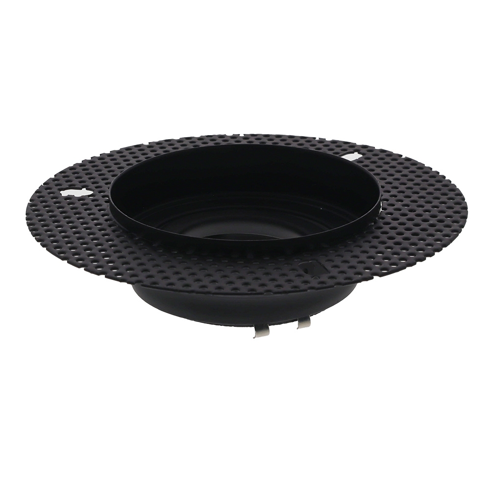 LED trimless stucframe spot armatuur rond ZWART kantelbaar