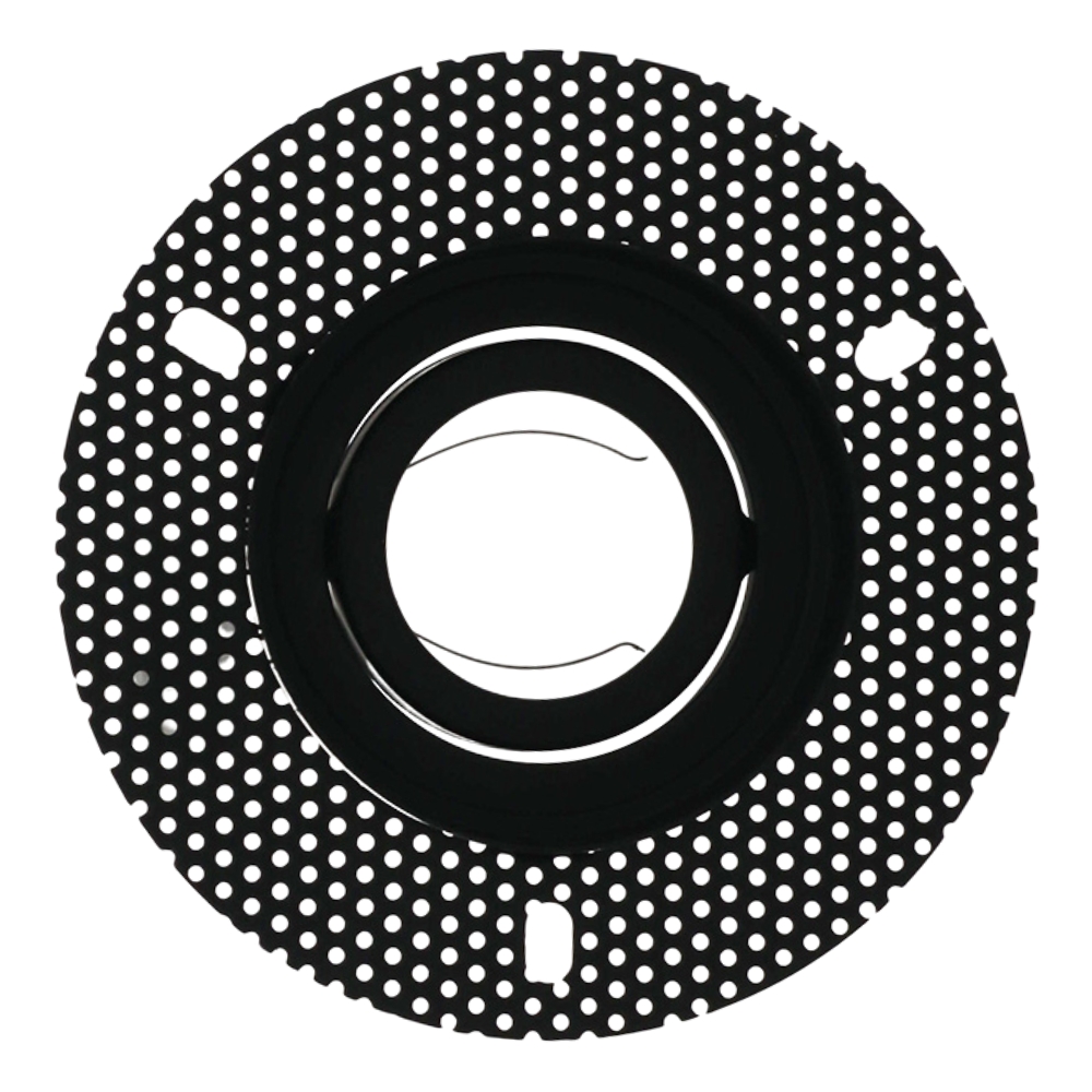 LED trimless stucframe spot armatuur rond ZWART kantelbaar