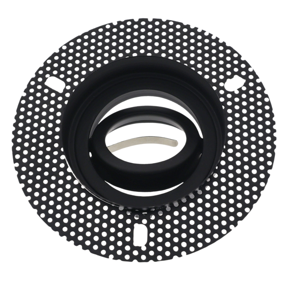 LED trimless stucframe spot armatuur rond ZWART kantelbaar