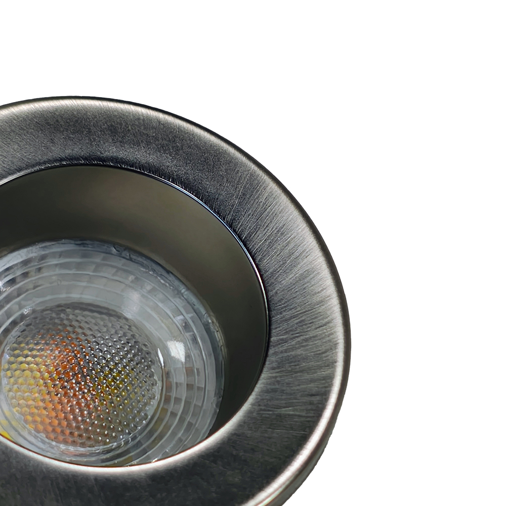 LED fire rated mini inbouwspot 4Watt rond NIKKEL IP65 dimbaar - CCT switch - 2700K - 3000K - 4000k - 5700K - brandvertragend
