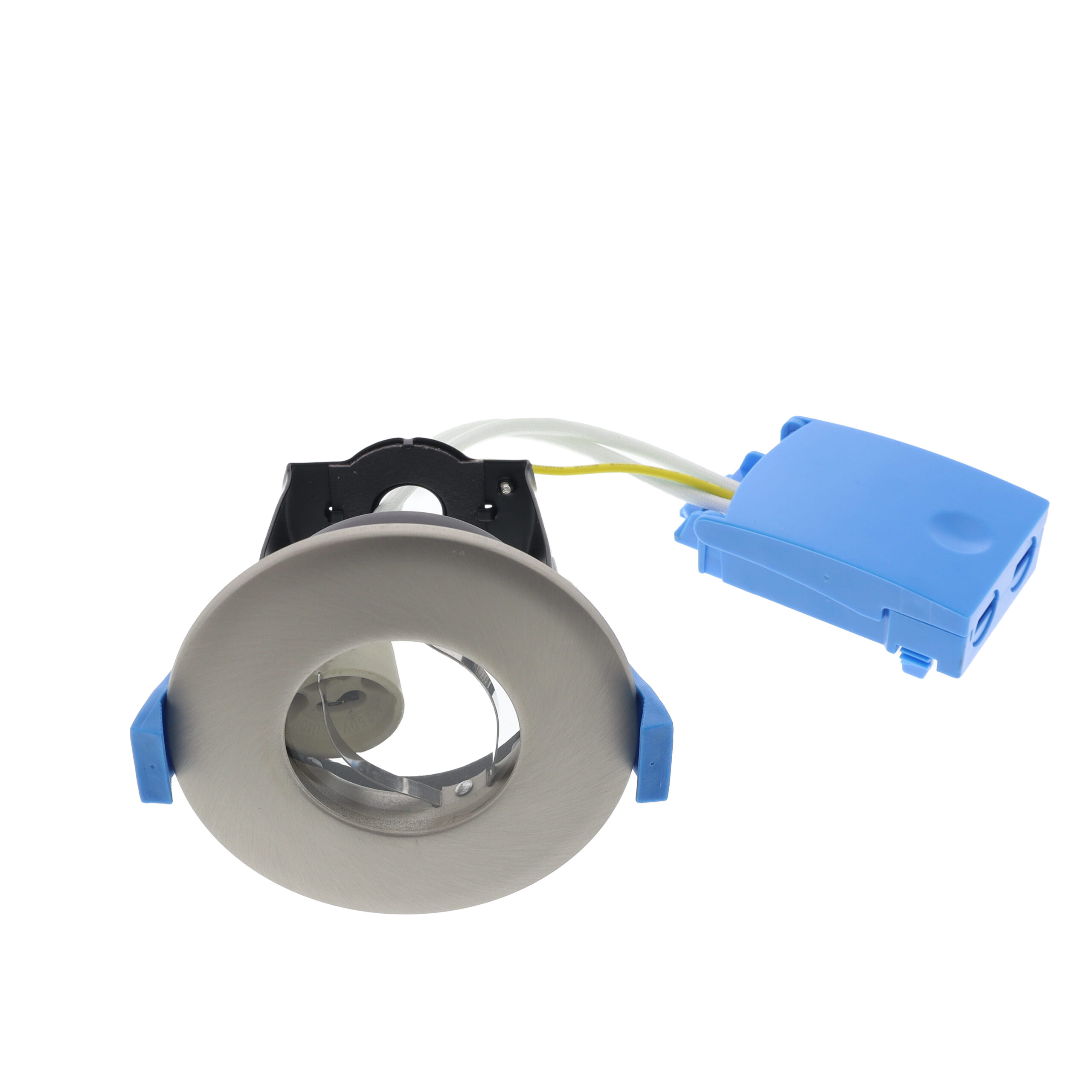 Fire rated inbouwspot armatuur GU10 rond NIKKEL IP65 - brandvertragend afbeelding