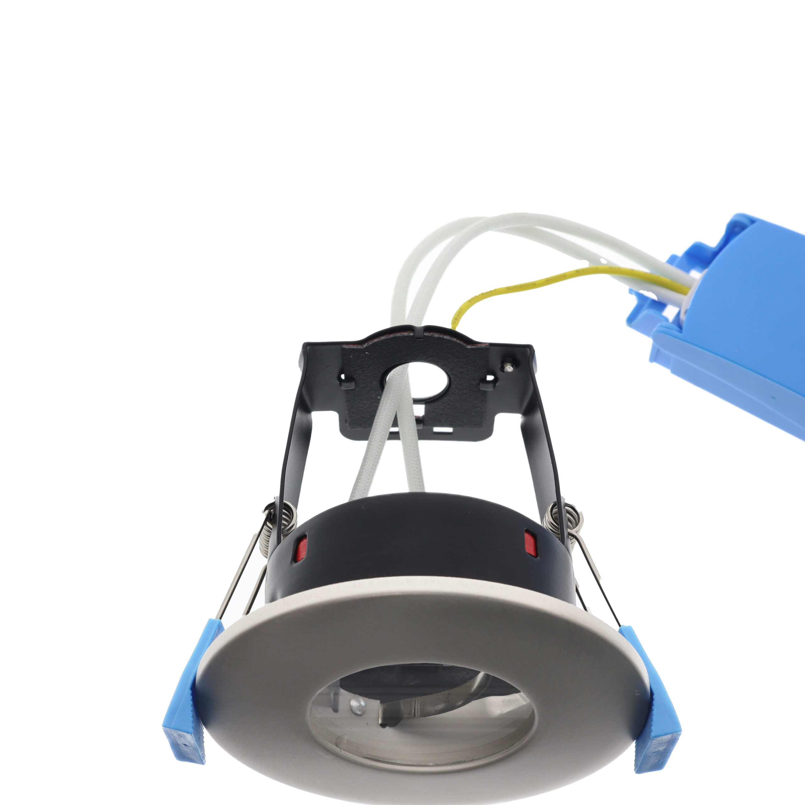 Fire rated inbouwspot armatuur GU10 rond NIKKEL IP65 - brandvertragend