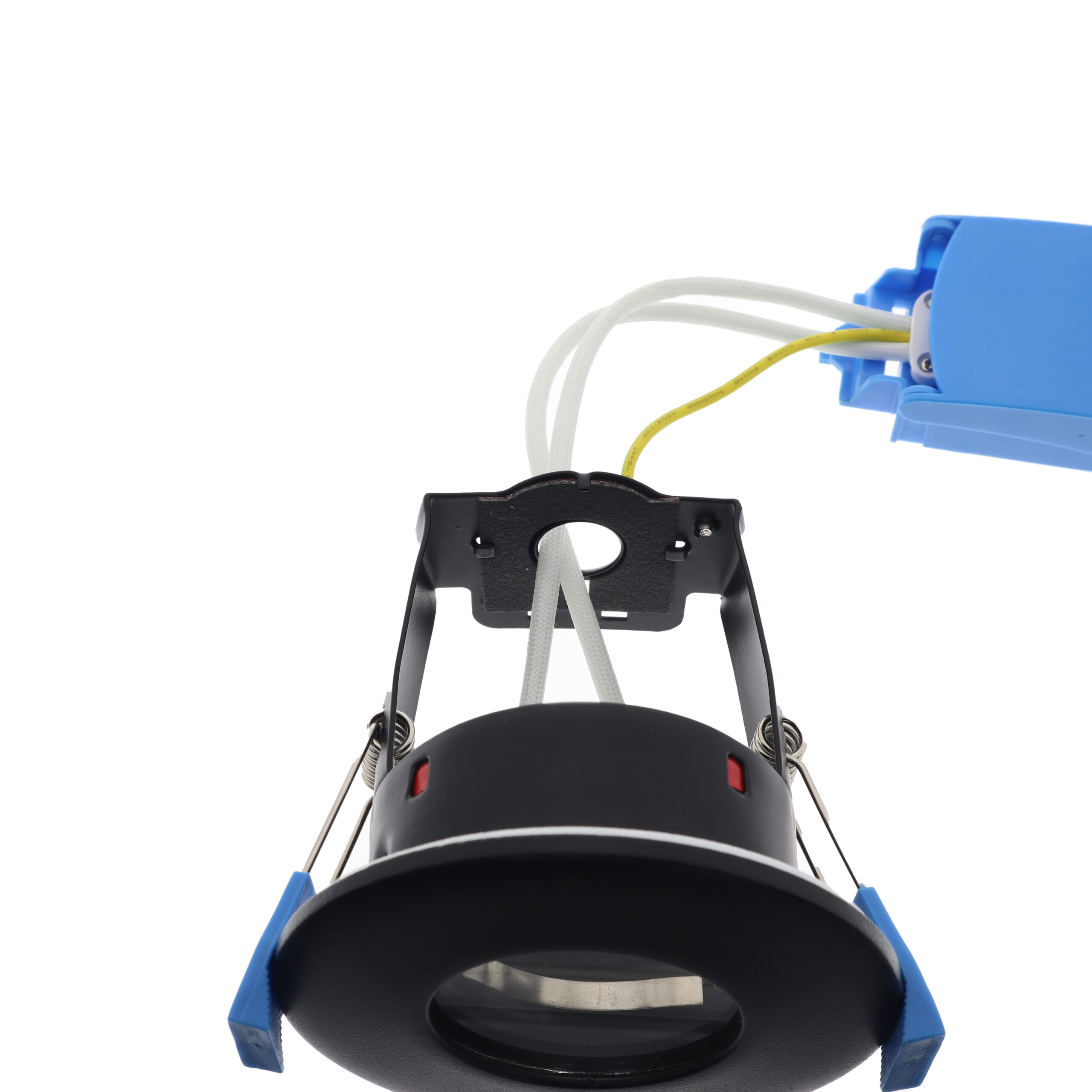 Fire rated inbouwspot armatuur GU10 rond ZWART IP65 - brandvertragend