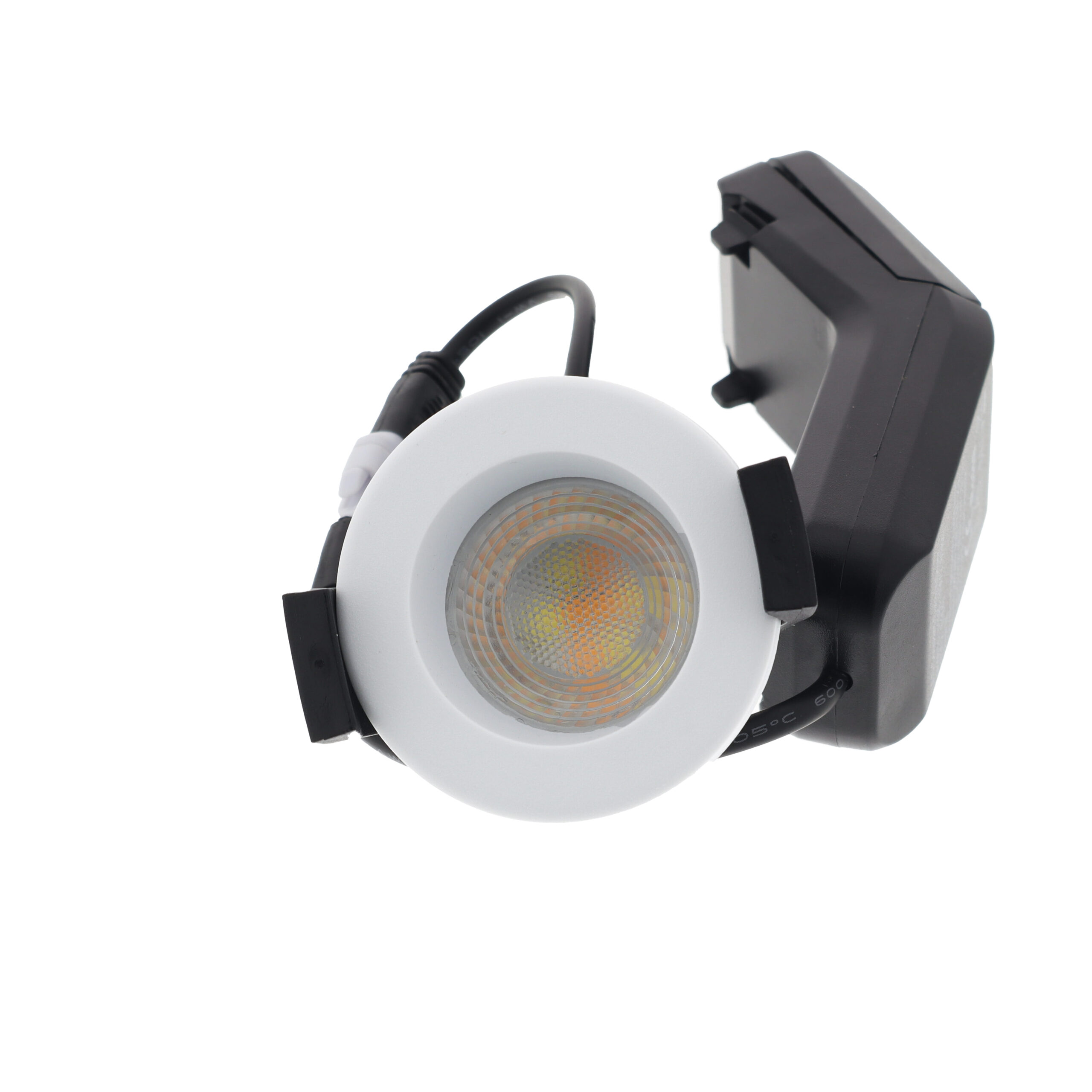 LED fire rated mini inbouwspot 4Watt rond WIT IP65 dimbaar - CCT switch - 2700K - 3000K - 4000k - 5700K - brandvertragend