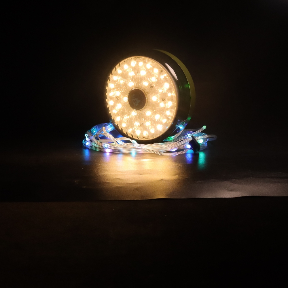 Camping Decoratieve Lichtsnoer | RGB | warm wit | 10 meter | 5W | 4000mAh