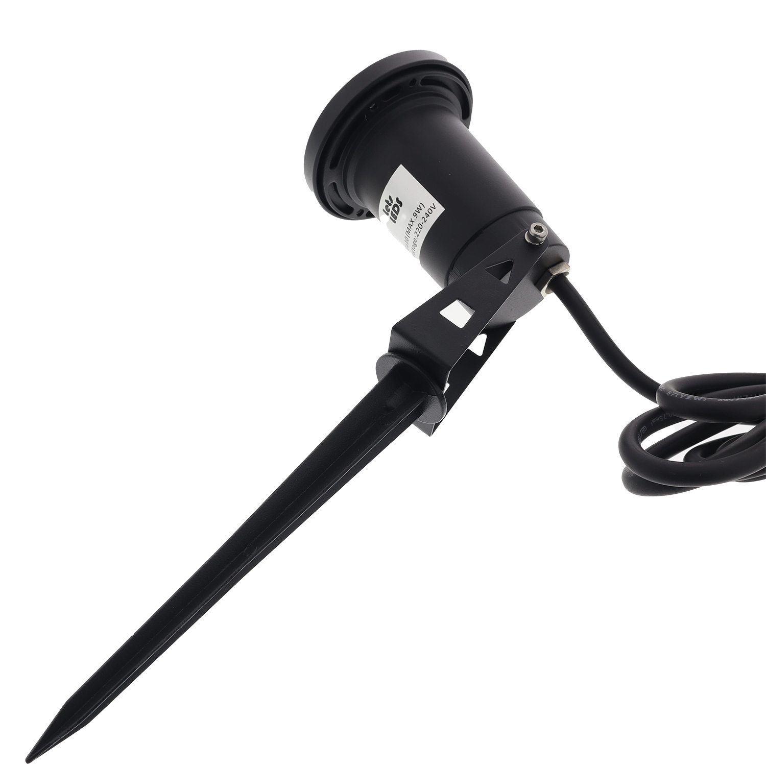 Mini LED tuinspot prikspot armatuur GU10 ZWART 230V IP65 waterdicht