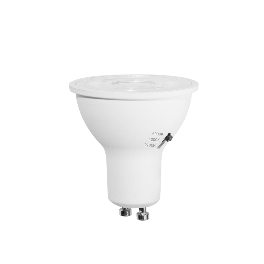 LED CCT switch GU10 5Watt dimbaar - Instelbare lichtkleur - 2700K / 4000K / 6000K